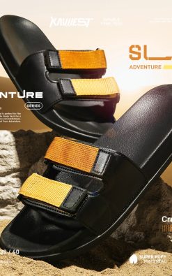 Thesilversky Straps SL-CT Adventure Cream x Tan Slides Sandal Slip On Premium