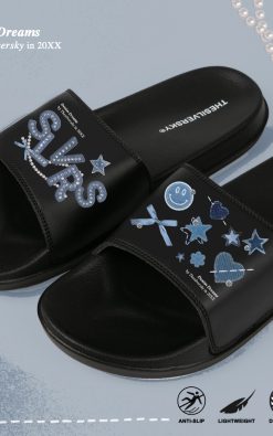 Thesilversky Denim Dreams Sandal Slide Premium