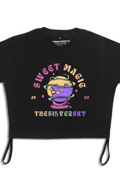 Thesilversky Sweet Magic Oversized Crop Top Tee Premium