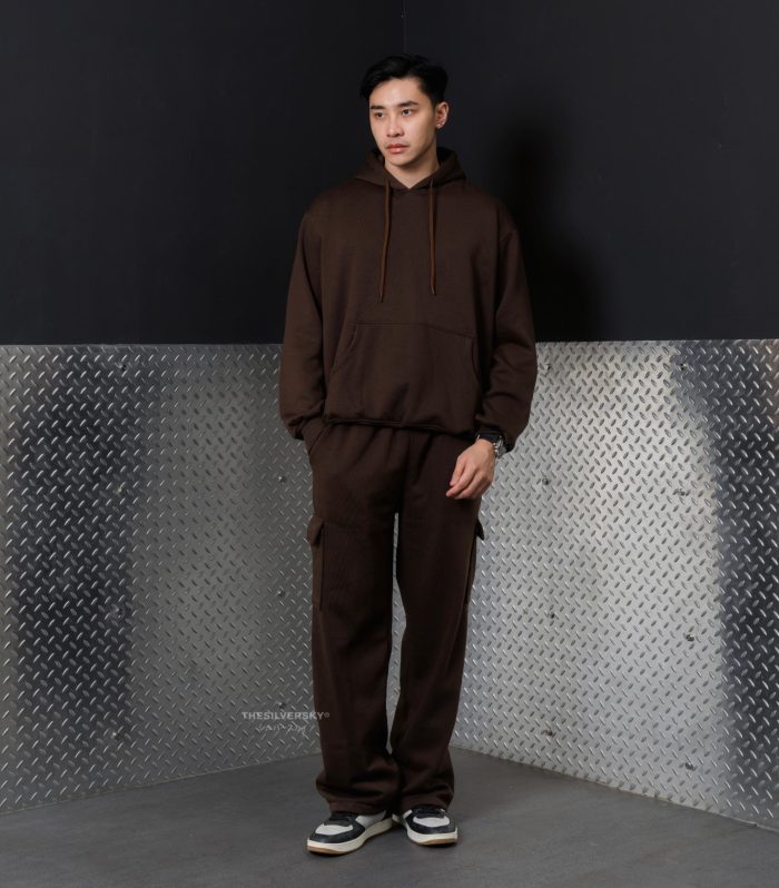 Thesilversky Hiro Hoodie Pullover Set Cargo Pants