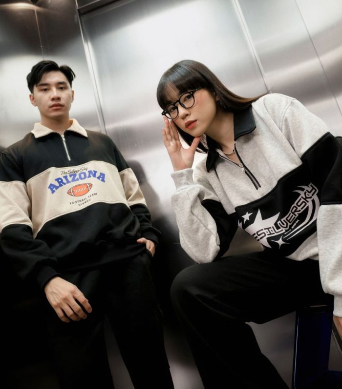 Thesilversky Nagano Half Zip Sweater Rugby Vintage
