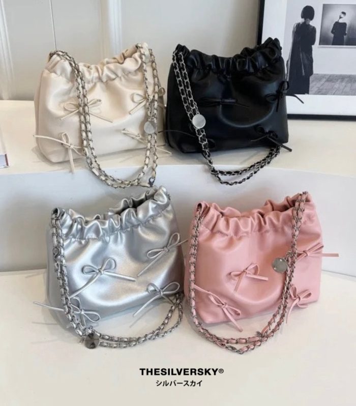 Yuna Bag Korean Y2K Leather Tas Wanita Slingbag Aesthetic