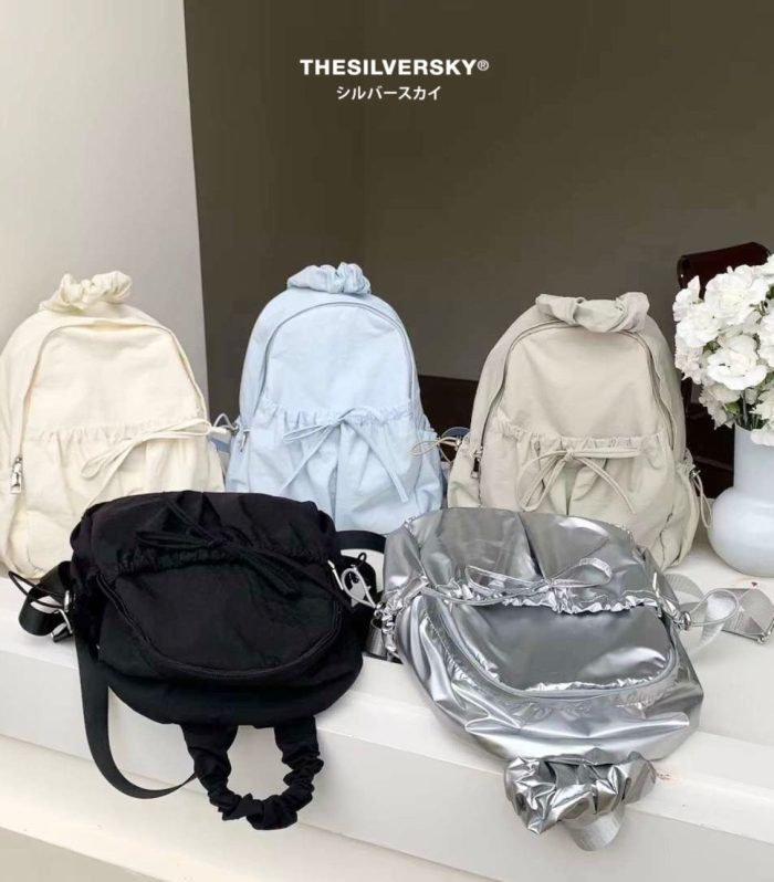 Kumo Scrunchy Backpack | Ransel Aesthetic Bag Tas Wanita Korea