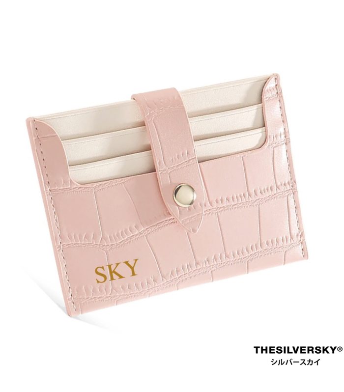 Swift Croco Card Holder Custom | Dompet Kartu Premium Cetak Nama Inisial