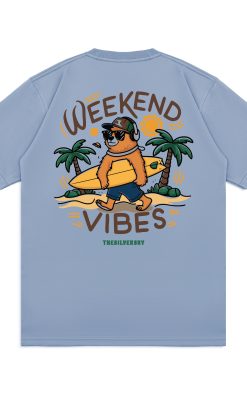 Thesilversky Kaos - Weekend Vibes | DustyBlue - Beige - SageGreen | T-shirt Premium