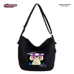 Thesilversky Mojojojo Black Canvas Sling Bag from The Powerpuff Girls | Tas Selempang Kanvas Premium