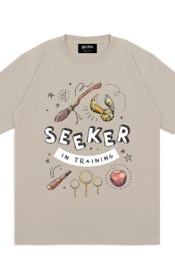 Thesilversky Seeker T-shirt Official Harry Potter | Kaos Unisex Light Brown
