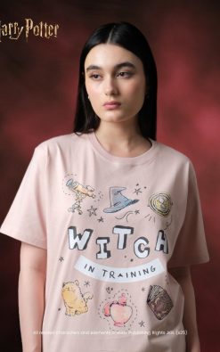 Thesilversky Witch T-shirt Official Harry Potter | Kaos Dusty Pink