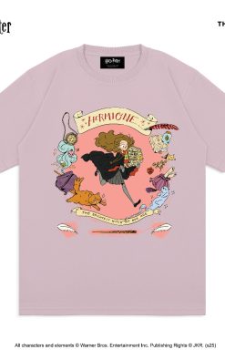 Thesilversky Harry Potter Hermione T-shirt | Kaos Classic Dusty Pink