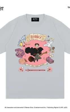 Thesilversky Harry Potter The Boy Who Lived T-shirt | Kaos Classic Pale Blue