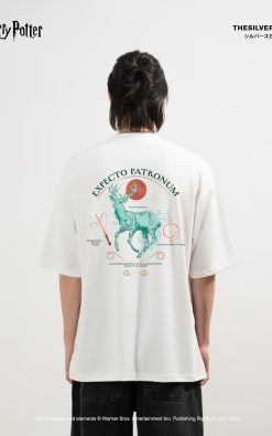 Thesilversky Harry Potter Patronus Boxy Oversized T-shirt Premium | Expecto Patronum Deer