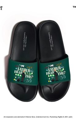 Thesilversky Harry Potter Draco Forest Green Slides Sandal Premium Official