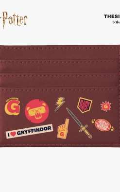 Thesilversky Gryffindor Maroon Card Holder | Dompet Kartu Harry Potter Official