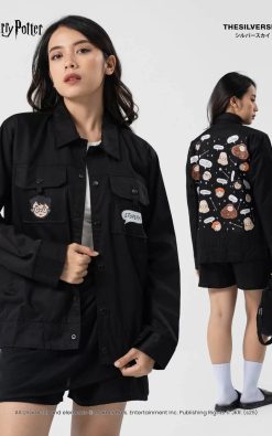 Thesilversky Harry Potter and Friends Pattern Jacket Premium Drill Unisex