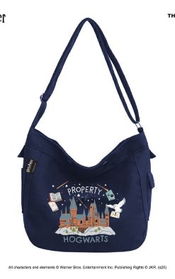 Thesilversky Harry Potter Property Hogwarts Denim Slingbag | Tas Selempang Unisex