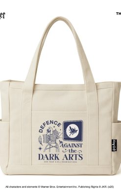 Thesilversky Harry Potter Divination Class Cream ToteBag | Tas Jinjing Laptop Pria Wanita
