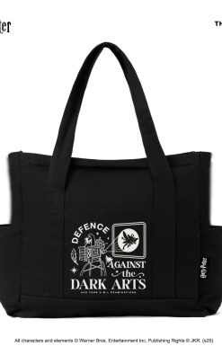 Thesilversky Harry Potter Defence Dark Arts ToteBag | Tas Jinjing Laptop Pria Wanita