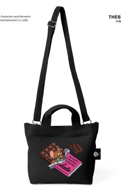 Thesilversky Tom Jerry Black Mini Slingbag Canvas