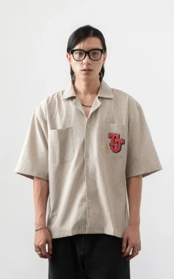 Thesilversky TJ Boxy Buddies Stripe Shirt | Kemeja Resort Pria Tom Jerry