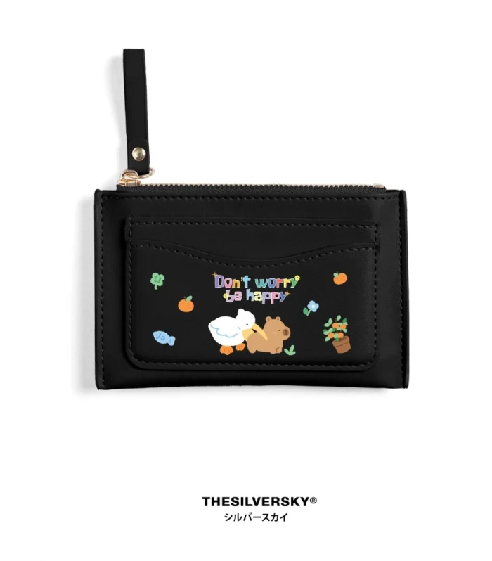 Capybara Dont Worry Card Holder Pastel | Dompet Kartu Wanita Premium