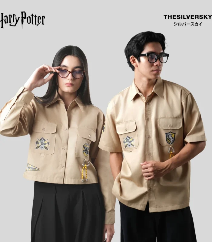Hufflepuff Beige Workshirt | Harry Potter Official