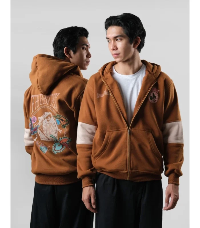 Triwizard 1st Task Harry Potter Brown Zipper Hoodie List