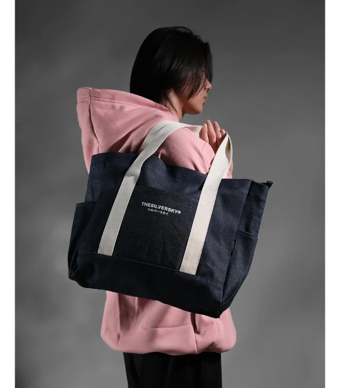 Signature Denim Totebag