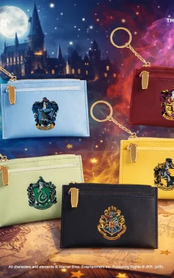 Harry Potter Hogwarts Houses Card Holder | Dompet Kartu Premium Denim Magical