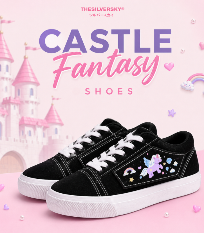 Castle Fantasy Unicorn Suede Shoes