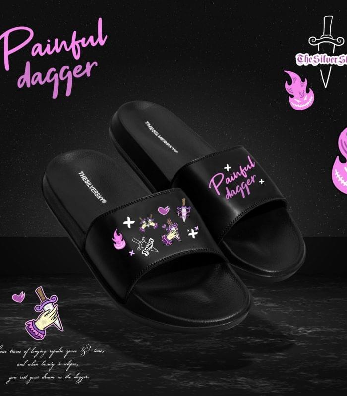 Painful Dagger Black Slides