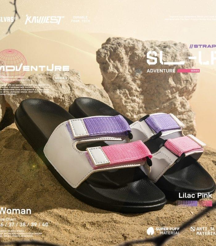 Straps SL-LP Adventure Lilac x Pink Slides Sandal