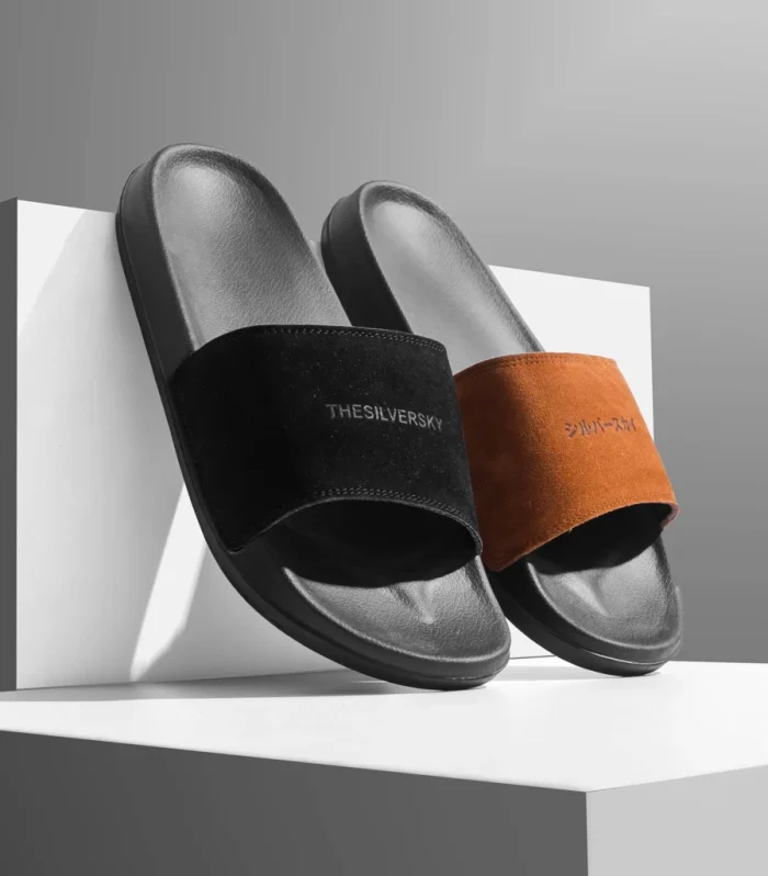 Suede Slide Sandal