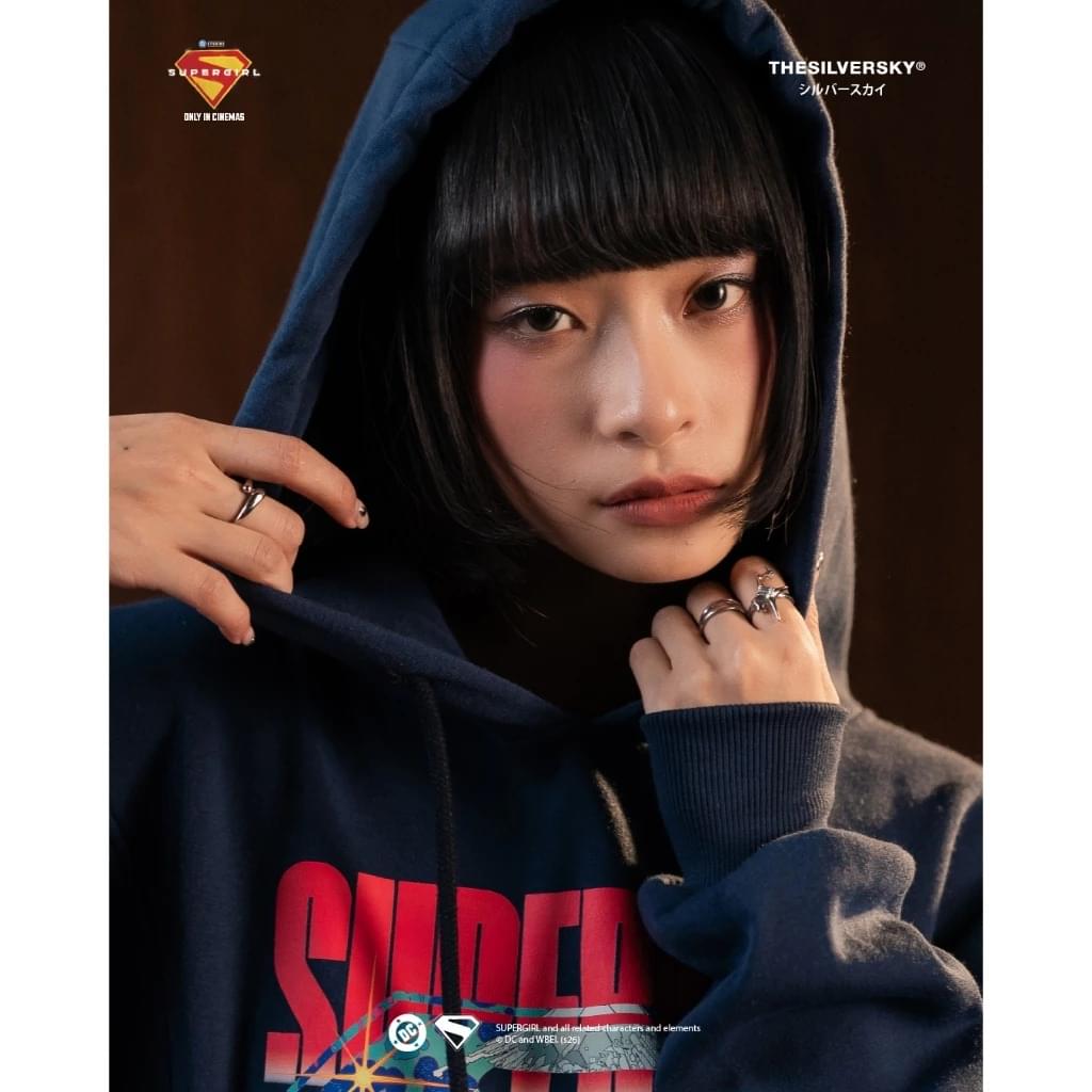 Supergirl S Navy Hoodie Boxy - Image 8